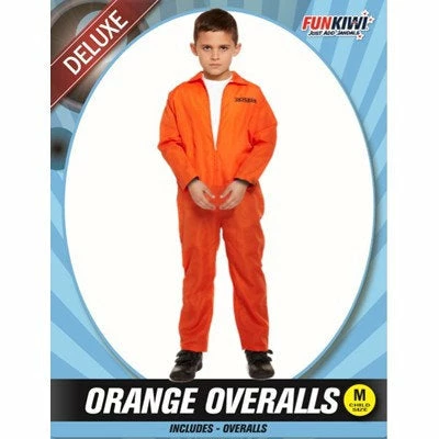 Allen Trading Orange Overalls Child Costume Occupations & Uniforms 3 Allen Trading Orange Overalls Child Costume Occupations & Uniforms