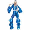 Smiffys 70s Dancing Dream Costume - Blue Ladiesc 1 Smiffys 70s Dancing Dream Costume - Blue Ladiesc