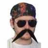 Carnival Products Facial Hair Biker Moustache - Black