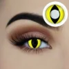 Swedia's Starry Eyed Yearly Contact Lenses - Yellow Cat Eye 1 Swedia's Starry Eyed Yearly Contact Lenses - Yellow Cat Eye