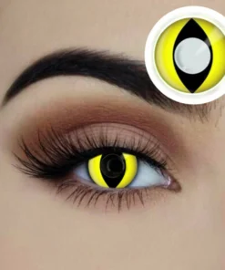 Swedia's Starry Eyed Yearly Contact Lenses - Yellow Cat Eye