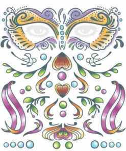 Carnival Products Tinsley FX Full Face Temp Tattoo - Carnivale Tattoos
