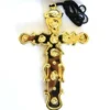 Allen Trading Accessoriesc Latin Cross Necklace - Gold Or Silver