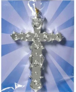 Allen Trading Accessoriesc Latin Cross Necklace - Gold Or Silver