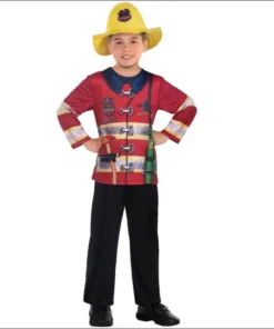Amscan Girls Costumes Firefighter Child's Sustainable Costume
