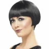 Smiffys 20's Flapper Bob Wig - Black