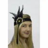 Interalia Group 1920's Flapper Headband Black And Gold