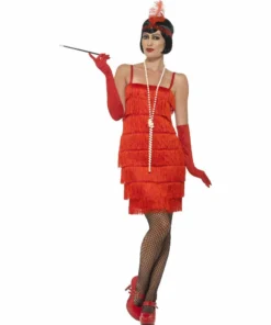 Smiffys Red Flapper Costume Ladiesc