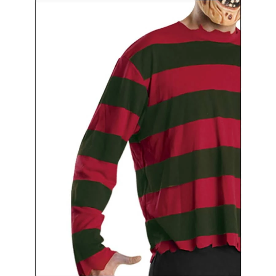 Rubie's Deerfield Freddy Krueger Adult Costume Top & Mask - Nightmare On Elm Street Mensc 4 Rubie's Deerfield Freddy Krueger Adult Costume Top & Mask - Nightmare On Elm Street Mensc