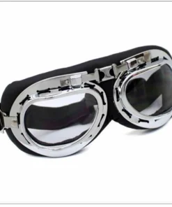 Forum Novelties Steampunk Silver Aviator Goggles Glasses