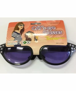 Swedia's Jumbo Cats Eyes Rhinestone Glasses
