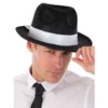 Tomfoolery Gangster Hat Black/White Band