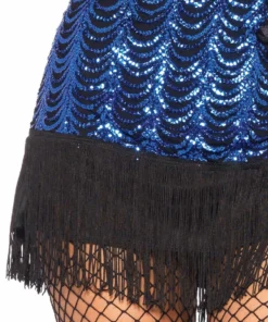 Tomfoolery Gatsby Blue Sequin Flapper - Leg Avenue Ladiesc 8 Tomfoolery Gatsby Blue Sequin Flapper - Leg Avenue Ladiesc