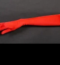Interalia Group Elbow Length Gloves - Red 1920's