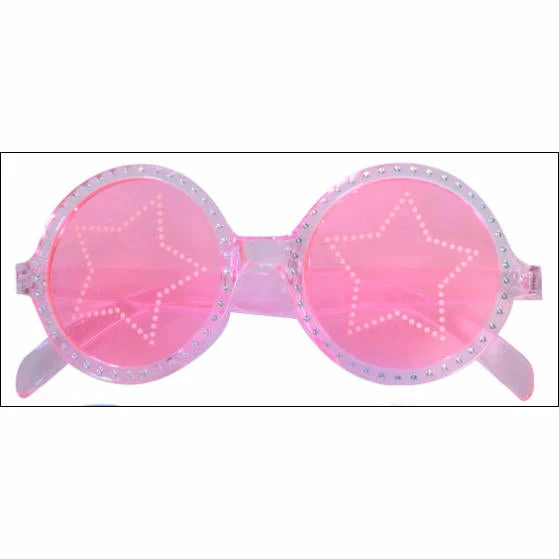 JD Party Glasses Popstar Star - Asst Colors 3 JD Party Glasses Popstar Star - Asst Colors