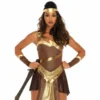 Tomfoolery Golden Gladiator Ladies Costume - Leg Avenue