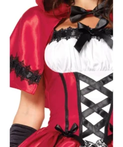 Tomfoolery Ladiesc Gothic Red Riding Hood By Leg Avenue