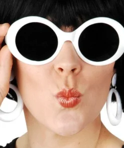 Tomfoolery White Grace Sunglasses Accessoriesc