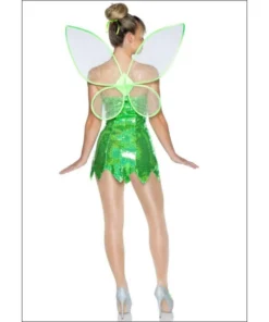 Tomfoolery Green Fairy Dress Set With Wings Ladies Costume