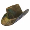 Swedia's Silver Holographic Cowboy Hat Accessoriesc