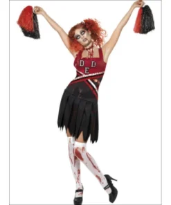 Smiffys High School Horror Zombie Cheerleader Costume Ladiesc