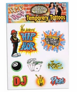 Forum Novelties Hip Hop Temporary Tattoos-Guys