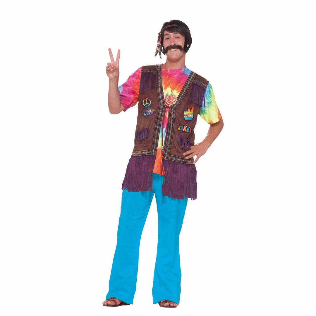 Forum Novelties 1960's Hippie Peace Vest - Unisex