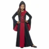 Smiffys Girls Costumes Hooded Vamp Robe
