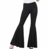 Smiffys Ladiesc Ladies Black Flared Trousers