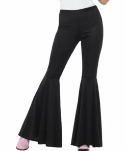 Smiffys Ladiesc Ladies Black Flared Trousers