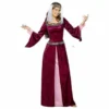 Smiffys Burgundy Maid Marion Costume Ladiesc