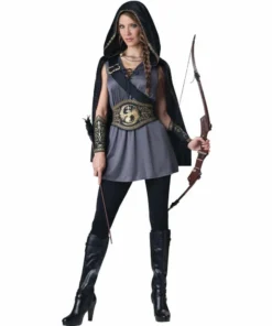 Ladies Medieval Huntress Costume - Hire