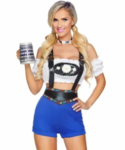 Tomfoolery Lederhosen Honey Ladies Sexy Oktoberfest Costume - Leg Avenue
