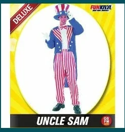 Allen Trading Mensc Mens Uncle Sam Costume