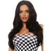 Tomfoolery 27" Long Wavy Centre Part Black Costume Wig - Leg Avenue Wigsc 2 Tomfoolery 27" Long Wavy Centre Part Black Costume Wig - Leg Avenue Wigsc