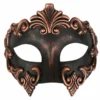 Tomfoolery Lorenzo Mask - Copper, Silver, Gold & Black