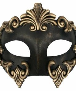 Tomfoolery Lorenzo Mask - Copper, Silver, Gold & Black