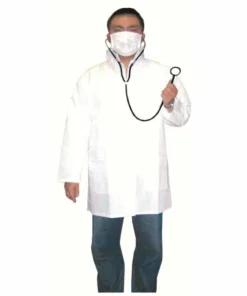 Swedia's Doctor Lab Coat, Mask And Stethoscope