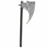 Tomfoolery Accessoriesc Axe Medieval Stone/Wood Look - Black And Silver