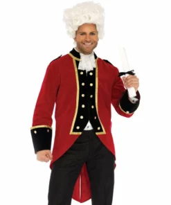 Tomfoolery Book Week Mens Velvet Regency Coat - Leg Avenue