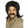 Smiffys 1970's 70's Retro Black Wig 2 Smiffys 1970's 70's Retro Black Wig