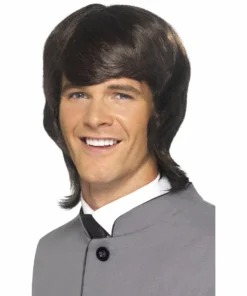 Smiffys 60s Male Mod Wig-Brown
