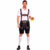 Brave N Krazy Mensc Mens Lederhosen - Black 2 Brave N Krazy Mensc Mens Lederhosen - Black