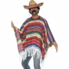 Smiffys Mexican Woven Poncho Mensc