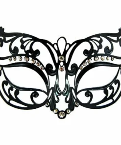 Swedia's Accessoriesc Metal Masquerade Mask - Black