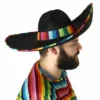Tomfoolery Accessoriesc Mexican Hat Black With Striped Band