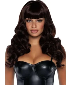 Tomfoolery 24" Misfit Long Wavy Wig With Fringe - Brown Wigsc