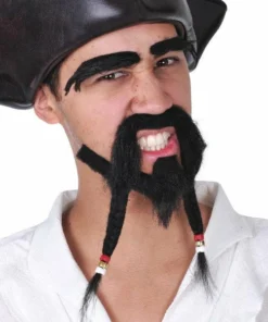 Tomfoolery Mo Beard Goatee & Eyebrows In Black