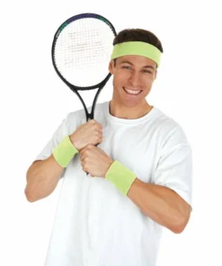 Tomfoolery Sweatbands - Neon Green Hats & Headwear