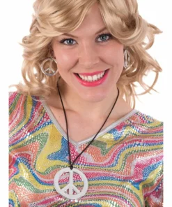 Tomfoolery Peace Sign Earrings & Necklace